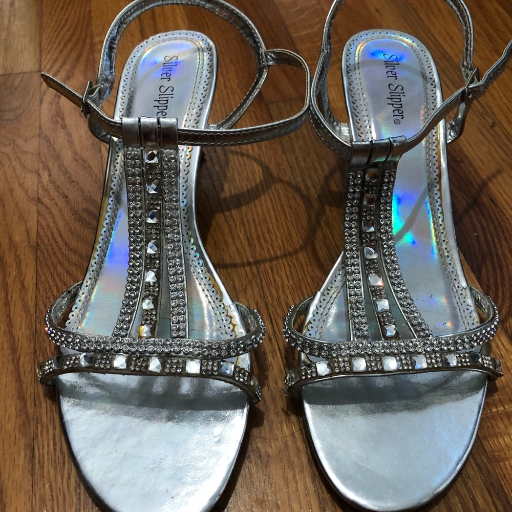Silver Dress Heels